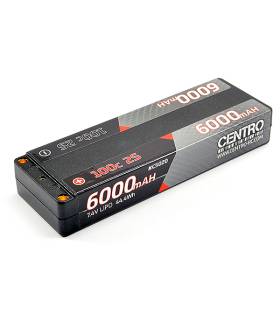 2S 6000MAH 7.4V 100C HARDCASE LCG STICK LIPO BATTER - CENTRO