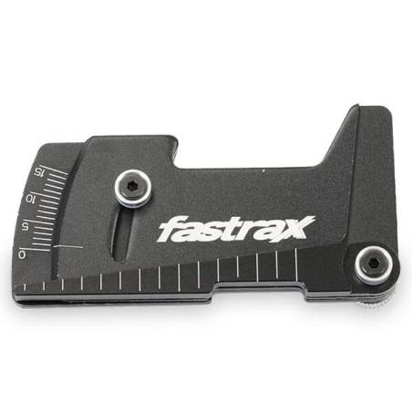 ALUMINIUM RIDE HEIGHT AND CAMBER GAUGE BLACK - FASTRAX