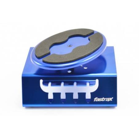 BLUE ALUM LOCKING ROTATING CAR STAND w/MAGNET - FASTRAX