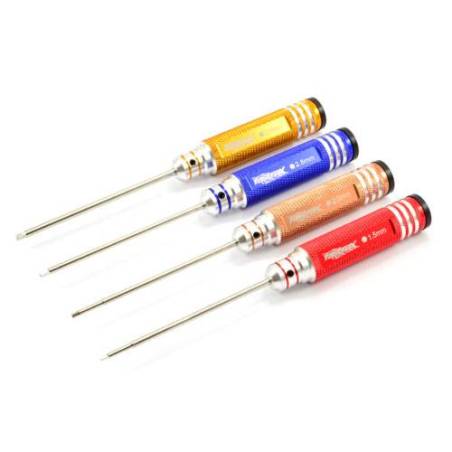HEX DRIVER SET 4 sizes (1.5/2.0/2.5/3.0mm) - FASTRAX