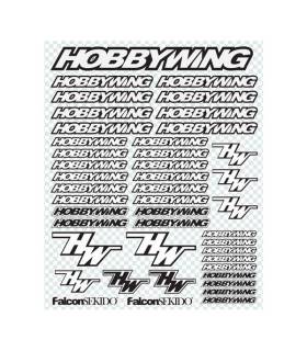 BLACK/WHITE DECAL SHEET - HOBBYWING - D0001BK/W