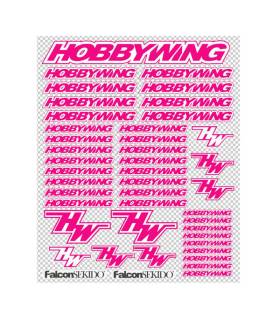 PINK/WHITE DECAL SHEET - HOBBYWING - D0001P/W