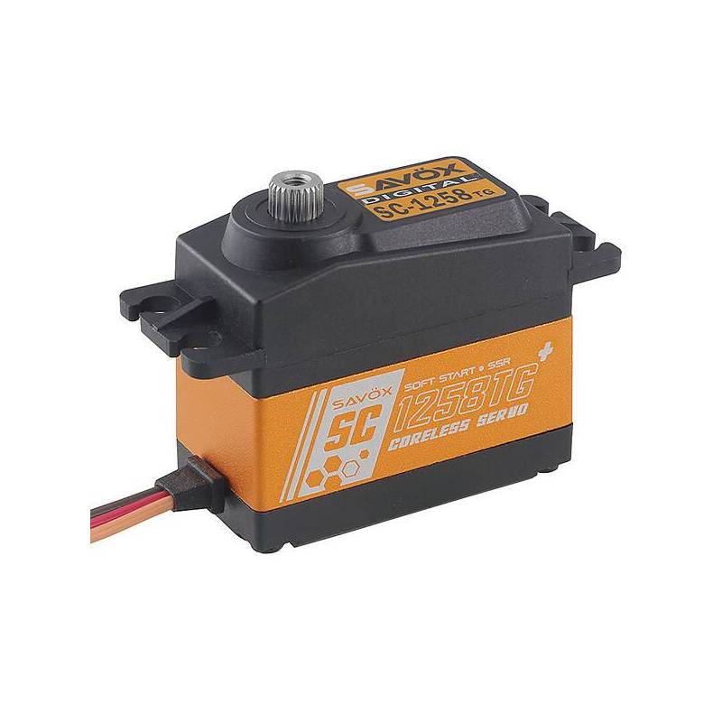 HIGH TORQUE CORELESS DIGITAL SERVO SC1258TG+ - SAVOX - SC1258TG+ HIGH TORQUE CORELESS DIGITAL SERVO SC1258TG+ - SAVOX - SC1258TG+
