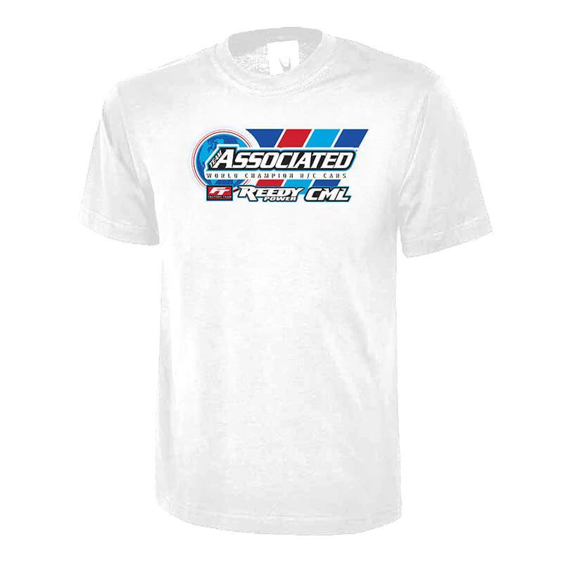ASSOCIATED/REEDY/FT/CML T-SHIRT - WHITE SMALL - ASSOCIATED - SP006WS ASSOCIATED/REEDY/FT/CML T-SHIRT - WHITE SMALL - ASSOCIATED - SP006WS