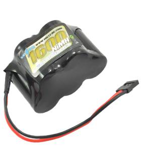 1600mah 6.0V RECEIVER PACK HUMP(JR PLUG) - VOLTZ - VZ0112