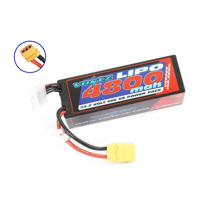 6S 4800mah 22.2V 50C XT90 HARDCASE LIPO - VOLTZ