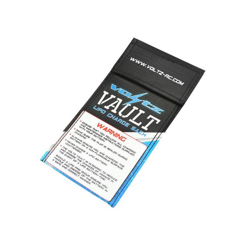 CHARGE VAULT LIPO SACK SMALL BAG 10cm x 20cm - VOLTZ CHARGE VAULT LIPO SACK SMALL BAG 10cm x 20cm - VOLTZ