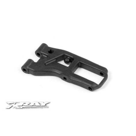 FRONT SUSPENSION ARM - GRAPHITE - 1-HOLE - 302167 - XRAY