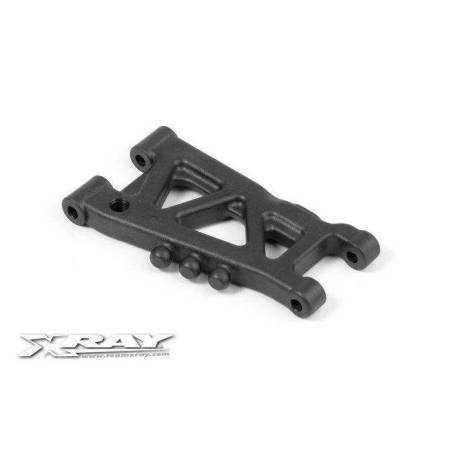 REAR SUSPENSION ARM - GRAPHITE - 1-HOLE - XRAY