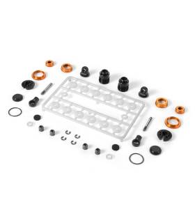 ULP ALU SHOCK ABSORBER-SET - ORANGE (2) - XRAY