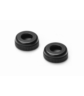 ALU CAP FOR XRAY SHOCK BODY 308322 - BLACK (2) - XRAY - 308327-K