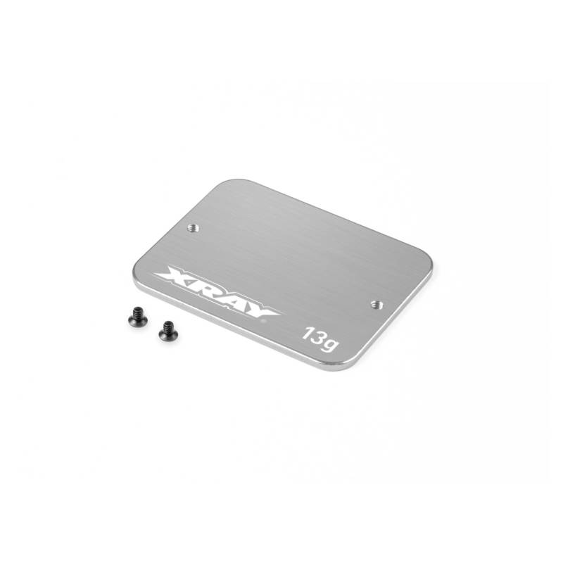 STEEL WEIGHT UNDER SERVO FOR 1-PIECE CHASSIS 13g - XRAY - 326153 STEEL WEIGHT UNDER SERVO FOR 1-PIECE CHASSIS 13g - XRAY - 326153