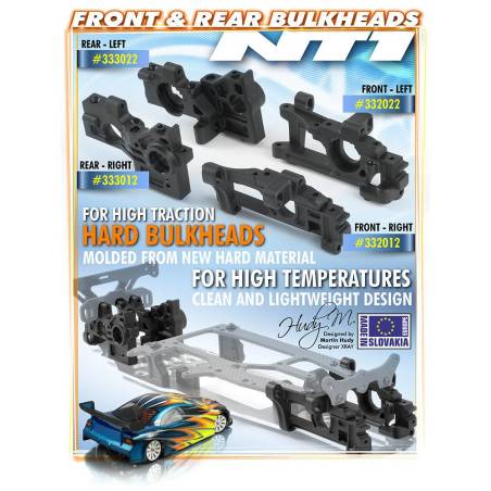 COMPOSITE LOW-UP BULKHEAD FRONT RIGHT WIRE ANTI-ROLL BAR - H - XRAY
