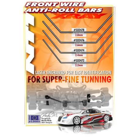 ANTI-ROLL BAR FRONT 2.6 MM - 332476 - XRAY