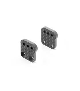 GRAPH. EXTENSION ALU REAR UPRIGHT - 2MM -2 DOTS (1+1) - XRAY