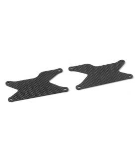 XB8 GRAPHITE REAR LOWER ARM PLATE 1.6 MM (2) - XRAY