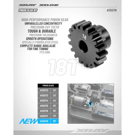 18T PINION GEAR - XRAY