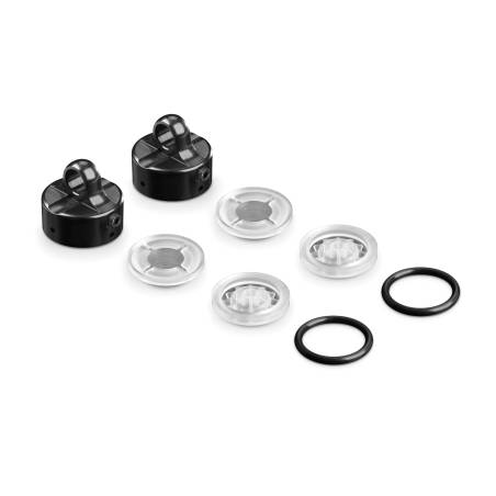 XB8 MULTI ADJ. 3-IN-1 ALU SHOCK CAP + MEMBRANES (2) - XRAY