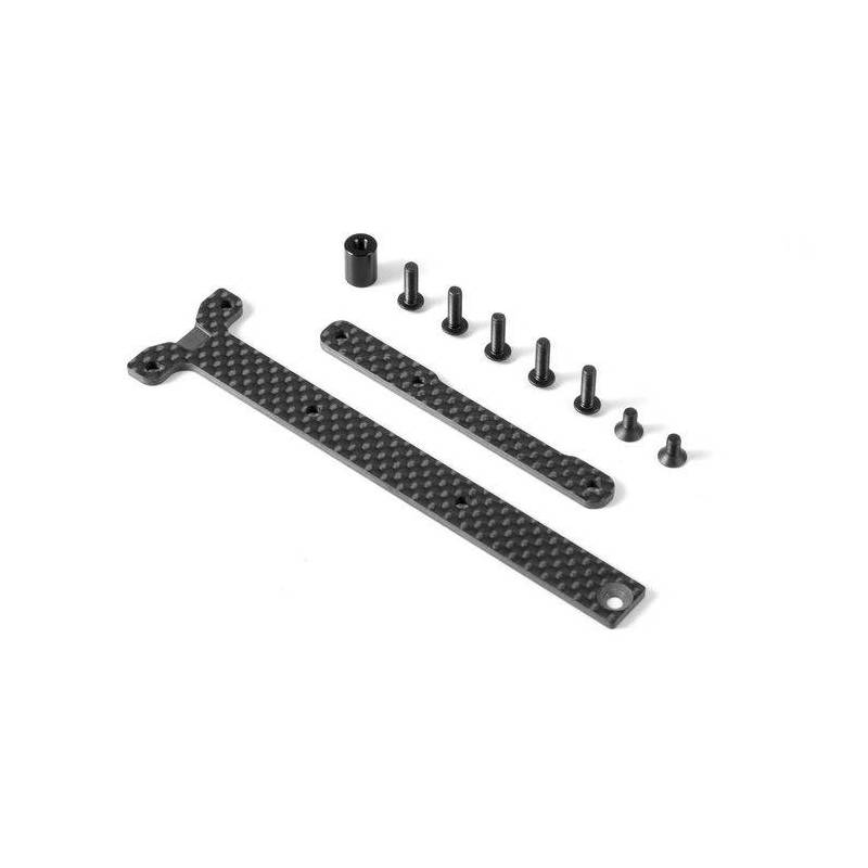GRAPHITE CHASSIS BRACE UPPER DECK - SHORT PACK (2) - 361168 - XRAY GRAPHITE CHASSIS BRACE UPPER DECK - SHORT PACK (2) - 361168 - XRAY