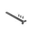 GRAPHITE CHASSIS BRACE DECK - REAR - 2.0MM - XRAY - 361190