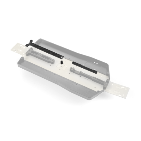 GRAPHITE CHASSIS BRACE UPPER DECK - SHORT PACK (2) - 361168 - XRAY