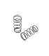 FRONT BIG BORE CONICAL SPRING-SET L42.5MM - 1 DOT (2) - XRAY