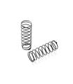 REAR BIG BORE CONICAL SPRING-SET L57.5MM - 3 DOTS (2) - XRAY - 368483