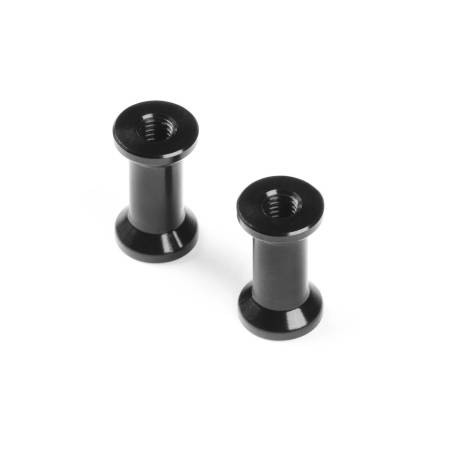ALU REAR BRACE MOUNT 12MM - BLACK (2) - XRAY - 373077