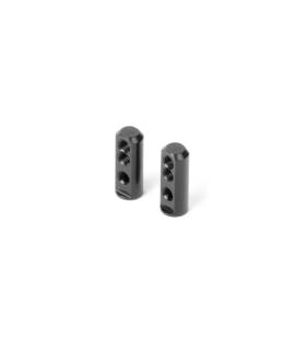 X12'21 ALU SERVO MOUNT - BLACK (2) - XRAY