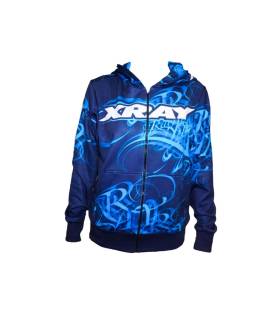 XRAY SWEATER HOODED - HD GRAPHICS - BLUE (XS) - XRAY - 395602XS