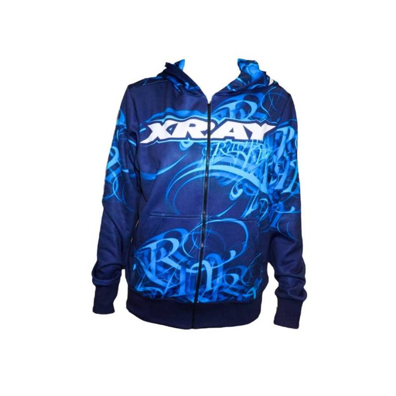 XRAY SWEATER HOODED - HD GRAPHICS - BLUE (S) - XRAY - 395602S XRAY SWEATER HOODED - HD GRAPHICS - BLUE (S) - XRAY - 395602S