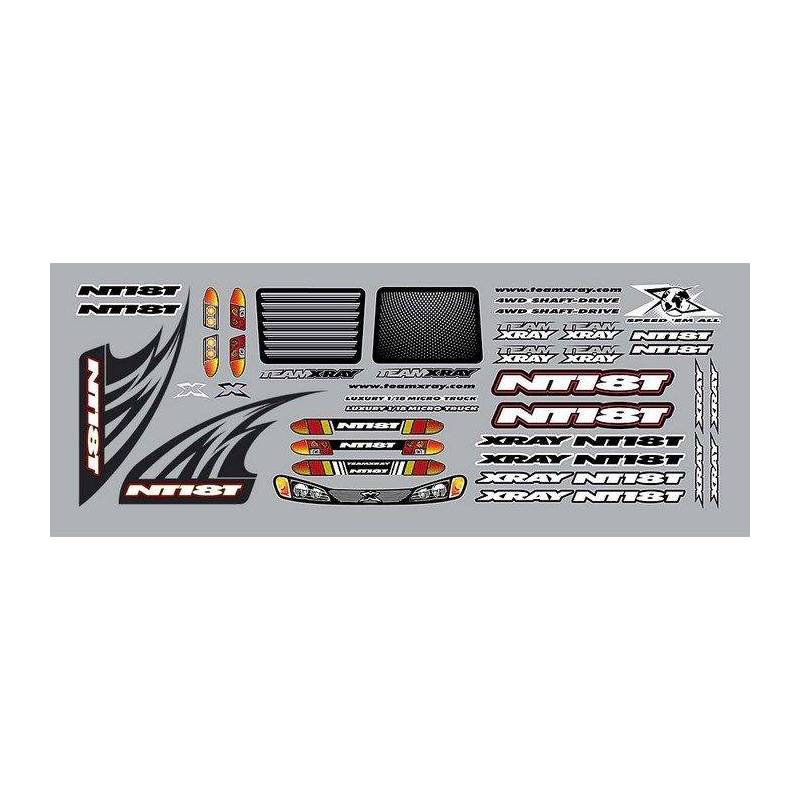 XRAY NT18T STICKER FOR BODY - WHITE - 397344 - XRAY XRAY NT18T STICKER FOR BODY - WHITE - 397344 - XRAY