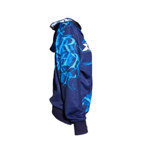 XRAY SWEATER HOODED - HD GRAPHICS - BLUE (L) - XRAY