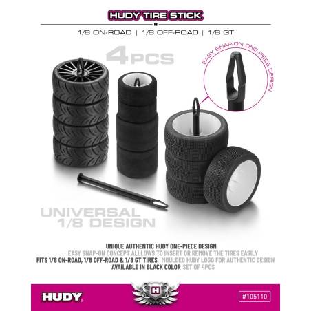 ORGANIZADOR RUEDAS HUDY 1/8 ON-ROAD - OFF-ROAD & GT (4U) - HUDY