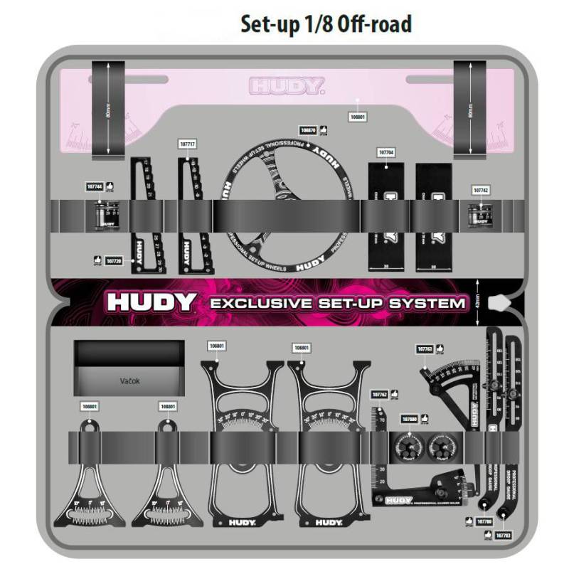 HUDY SET-UP BAG FOR 1/10 & 1/8 OFF-ROAD CARS & GT - HUDY HUDY SET-UP BAG FOR 1/10 & 1/8 OFF-ROAD CARS & GT - HUDY