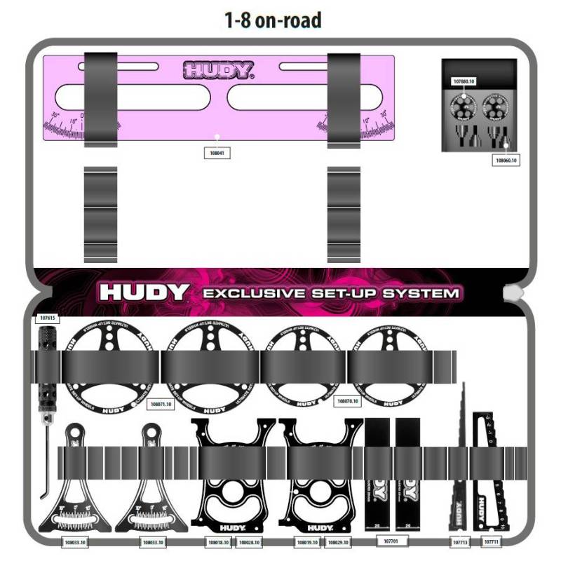 HUDY SET-UP BAG FOR 1/8 ON-ROAD CARS - HUDY HUDY SET-UP BAG FOR 1/8 ON-ROAD CARS - HUDY