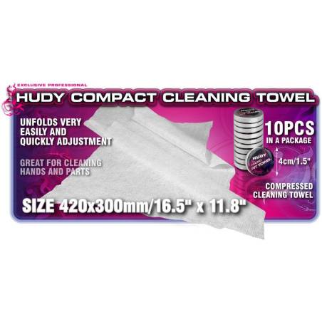 HUDY COMPACT CLEANING TOWEL (10) - HUDY
