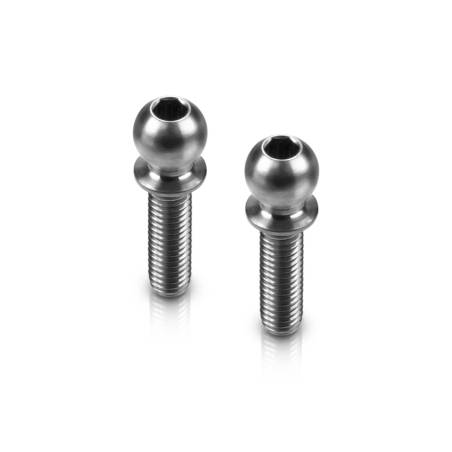 TITAN BALL STUD D 4.9 / L 10 / S 3.5 / 2mm HEX (2) - HUDY