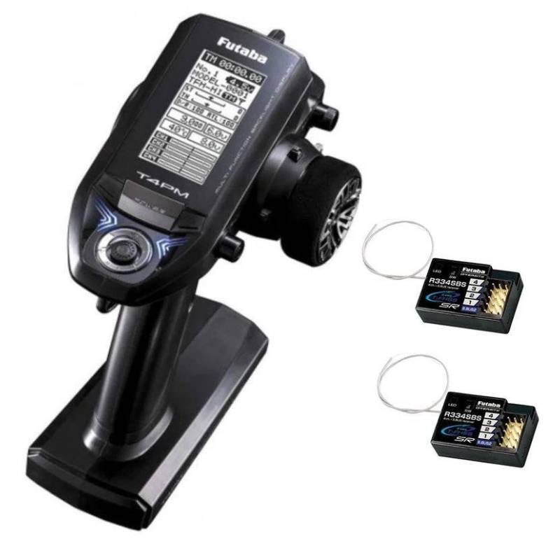Futaba 4PM PLUS Radio + 2 x R334SBS receiver - FUTABA - 01000075-C1 Futaba 4PM PLUS Radio + 2 x R334SBS receiver - FUTABA - 01000075-C1