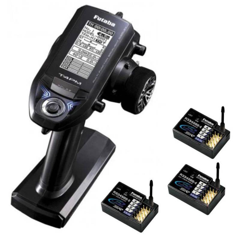 Futaba 4PM PLUS Radio + 3 x R334SBS-E receiver - FUTABA - 01000074-C2 Futaba 4PM PLUS Radio + 3 x R334SBS-E receiver - FUTABA - 01000074-C2