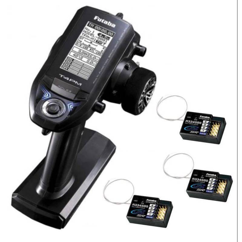 Futaba 4PM PLUS Radio + 3 x R334SBS receiver - FUTABA - 01000075-C2 Futaba 4PM PLUS Radio + 3 x R334SBS receiver - FUTABA - 01000075-C2