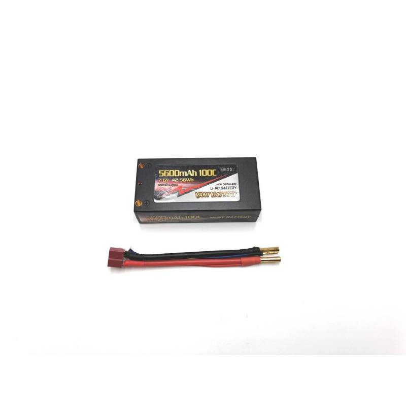 Lipo battery 7.6V 100C 5600mah 2S Shorty PK4 - VANT - V0202 Lipo battery 7.6V 100C 5600mah 2S Shorty PK4 - VANT - V0202