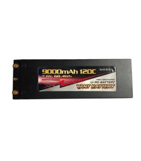 Lipo battery 7.6V 120C 9000mah 2S Stick PK4 - VANT - V0203