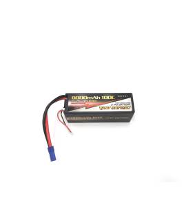 Accu Lipo 15.2V 100C 8000mah 4S Stick EC5 - VANT - V0401