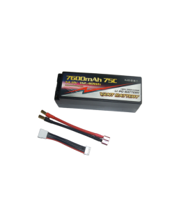 Accu Lipo 14.8V 75C 7600mah 4S Stick PK5 - VANT - V0402