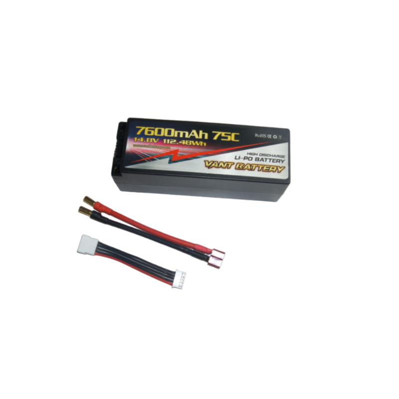 Lipo battery 14.8V 75C 7600mah 4S Stick PK5 - VANT - V0402 Lipo battery 14.8V 75C 7600mah 4S Stick PK5 - VANT - V0402