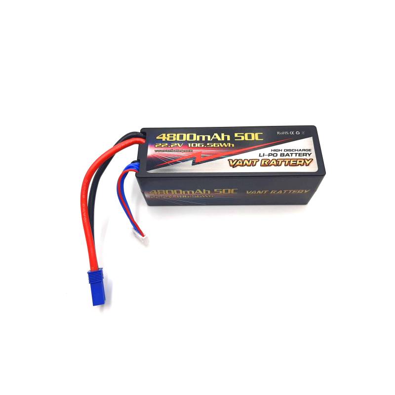 Lipo battery 22.2V 50C 4800mah 6S Stick EC5 - VANT - V0600 Lipo battery 22.2V 50C 4800mah 6S Stick EC5 - VANT - V0600