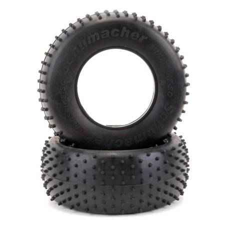 SHORT COURSE MINI SPIKE TYRE YELLOW - SCHUMACHER