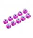 4 mm. ALU. NYLON NUT W/FLANGE PINK (10 pcs) - UR1513-PK - ULTIMATE