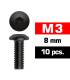 M3x8mm BUTTON HEAD SCREWS (10 pcs) - UR162308 - ULTIMATE